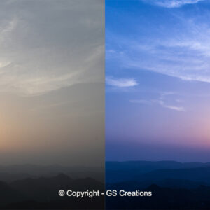 GS Creations skyscape photography before and after